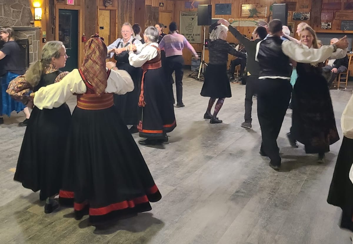 Saturday evening dance party.