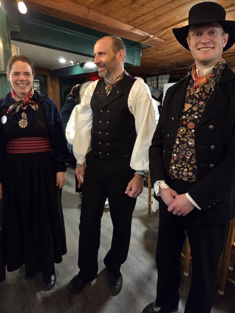Our guest instructors at Ski Dance Weekend 2026; Hege, Sigbjørn and Mattias.